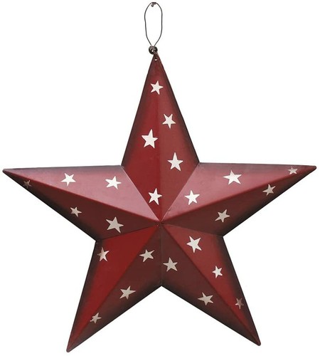 Patriotic metal barn star wall - metal,