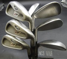 Set of 7x TaylorMade r7 XR Irons 5-PW+AW Stiff Steel Shafts TaylorMade Grips*