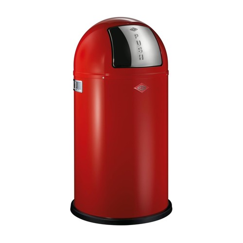 Pushboy dustbin red - in,