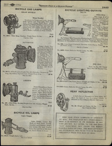 1923 paper bicycle gas - paper, ad
