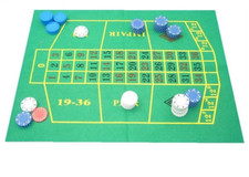 Light Green Small Baize Layout ROULETTE  