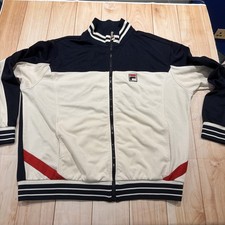 Vintage Fila White Line Track