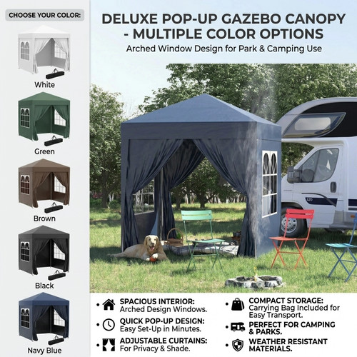 2x2m garden gazebo - gazebo, up