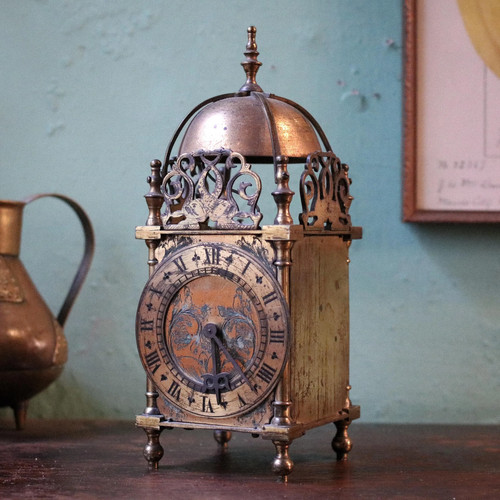 Antique french lantern clock - antique,