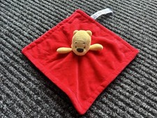 Asda George Disney Winnie the Pooh Bear Comforter Red Blankie Plush Pooh VGC