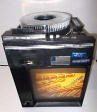 Slide PROJECTOR & BUILT-IN SCREEN & SOUND 1970s FAIRCHILD 35mm  Synchro Carousel