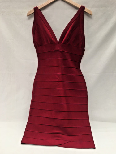 Herve leger burgundy bandage - herve,
