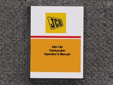JCB Telehandler 540-140 Operator Owner Maintenance Manual