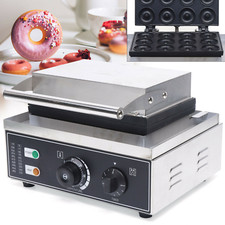 1550W?Commercial Donut Maker 12 x Mini Doughnut Waffle Baking Machine Non-stick