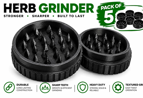 Herb grinders pack black - grinders,
