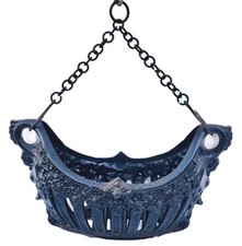 Antique Victorian Misson Arts & Crafts Cast Iron Fire Basket Gothic ET Harris 