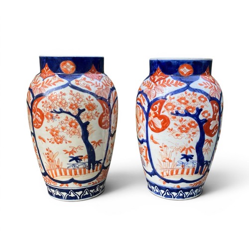 Pair imari porcelain vases - imari,