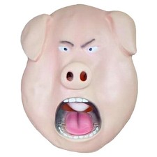 Pig Mask Cartoon Funny Halloween Costume Prop For Cosplay And Party