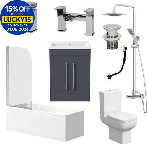 Complete bathroom suite - complete,