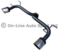 Mazda MX5 NC MK3 Performance Exhaust Rear Silencer Delete - Dual 4" Slash Tip