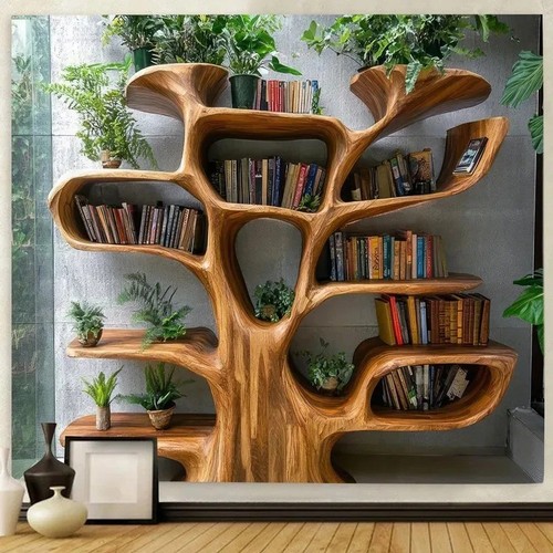 Tree shaped bookshelf - shaped,