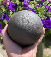 CANNONBALL +++ 3 ARROWS“AUGUSTUS STRONG”12,5LB/4,6INCH SOLID 16&98 R!!! ANTIQUE