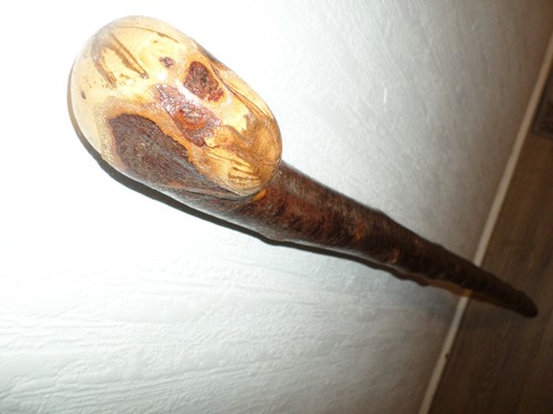Blackthorn knob walking stick - blackthorn,