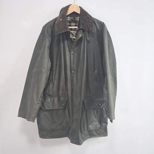 Barbour border green wax - green, coat