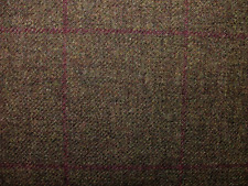 100% Shetland Wool Heather Brindle Tartan Upholstery Curtain Cushion Fabric
