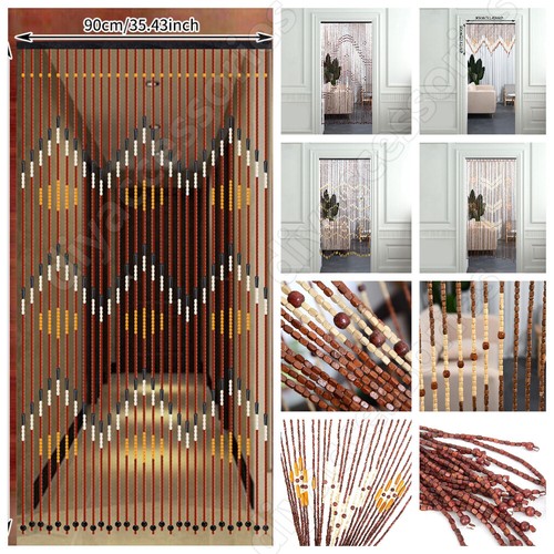 Bamboo hanging beaded curtains - bamboo,