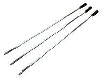Replacement Stainless Steel Cypriot Charcoal BBQ Rotisserie Skewers x 3