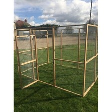 Aviary Run Panel 9ft x 6ft With Door 19G Chicken Rabbits Puppy Dogs