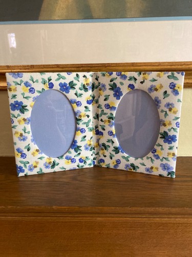 Pretty blue yellow fabric - blue,