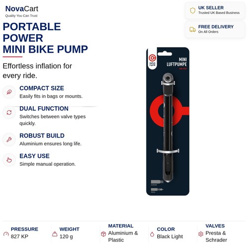 Mini bike pump frame mounted - pump,