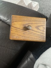 Vintage Wooden Recipe Box Rustic with Hinged Lid Country Farmhouse