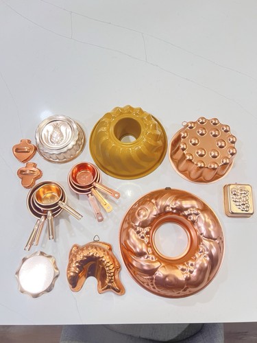Vintage copper baking mold - vintage,
