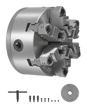 VEVOR 6 in 6-Jaw Self-Centering Lathe Chuck with D1-4 Cam Lock Backing Plate