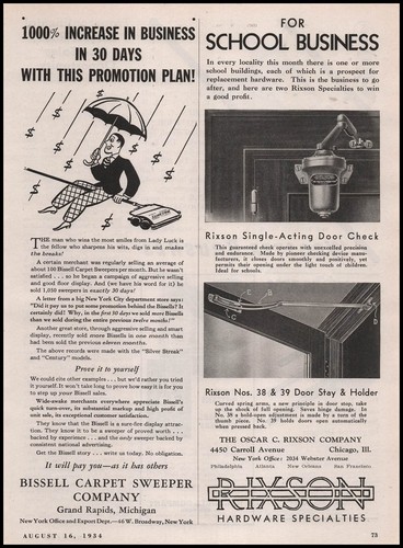 1934 bissell carpet sweeper - 1934,