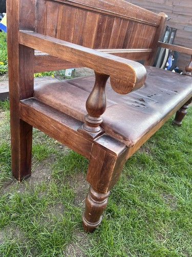 Long wood pub bench - wood,