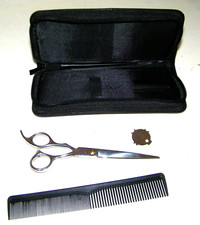 O'Bester  Professional 7" Barber Scissors Adjustable Tension & Toni & Guy  Comb