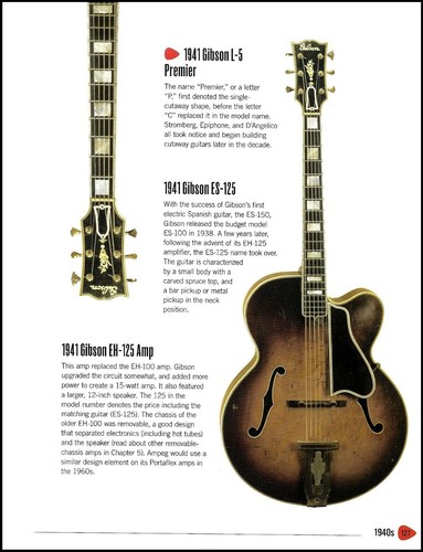 1941 gibson premier guitar - gibson, l-5