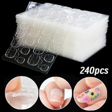 240PCS Adhesive Tabs Double-Sided Stickers for False Fake Nail Tip Glue Tape GB2