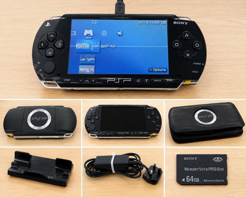 Sony psp 1000 black console - sony,