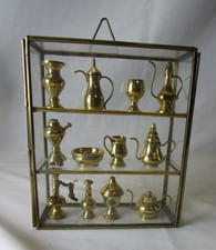 Brass Curio Cabinet Glass with