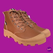 AIGLE Men's Tenere Leather Lace Up Boots, Grip Soles, Camel, UK 6.5/FR 40/US 7