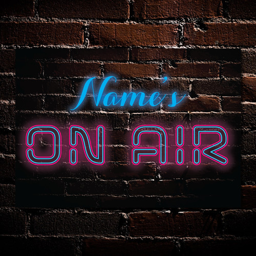 Personalised air neon - on,