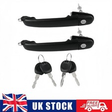 Pair Front Door Handles with 4 Keys Lock Fits VW Polo 1995-2001 Sharan 1995-2010