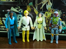 STAR WARS ORIGINAL 1977-81 COLLECTORS BOX + 27 FIGURES KENNER  BOBA FETT SCIFI 