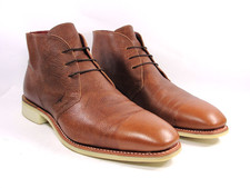 RM WILLIAMS BRADVALE TAN LEATHER CHUKKA LACE UP BOOTS MENS SIZE AU11 US12 EU46