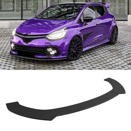 Gloss black front bumper lip - black,