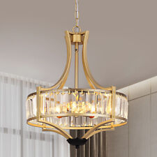 Elegant Crystal Glass Chandelier 5-Lights Ceiling Pendant Lighting Fixture E14