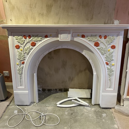 Fire place plaster - fire,