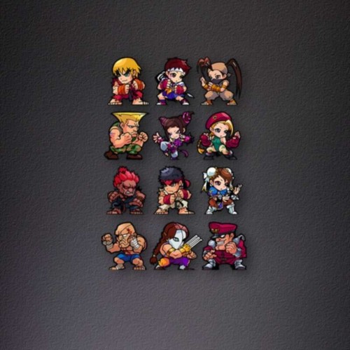 12x cute street fighters - cute,
