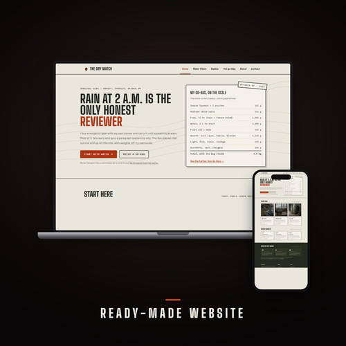 Survival gear review - gear, website