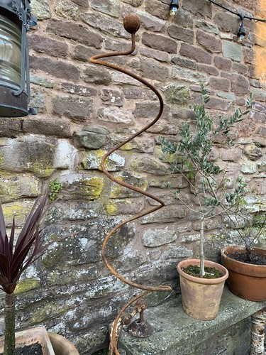 Rustic metal plant - metal, support
